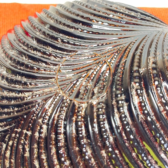 Signature Home Collections Silver, Brown Iridescent Shell Bowl Made In Turkey - Picture 9 of 16